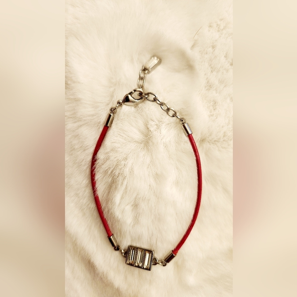 Lia Sophia "Parfait" Strawberry Cut Crystals bracelet